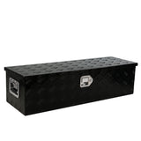 39 Inch Aluminum Long Tool Box Gas Strut Bed with Side Handle Lock and 2 Keys Storage for Truck Trailer Pickup (38.8"×12.8"×10.4")