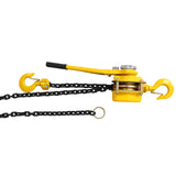 Lever Chain Hoist 1 1/2 Ton 3300LBS Capacity 5 FT Come Along with Heavy Duty Hooks Ratchet Lever Block Lift Puller