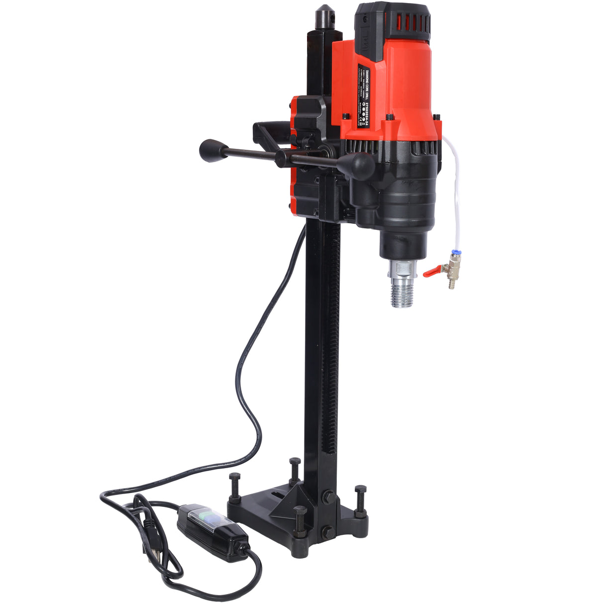 Diamond Core Drilling Machine Wet&Dry Drill Rig with Stand 700RPM Speed 9.4in Diameter for Concrete Brick Block Stone 3200W