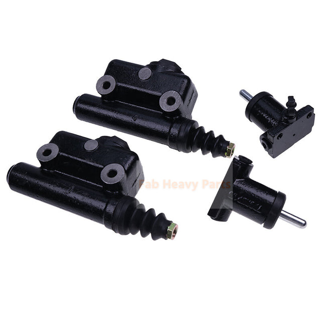 2 Pcs Brake Master L25419 & 2 Pcs Slave Cylinder A51976 G109413 for Case 450B 480 480B 480D 580 580B