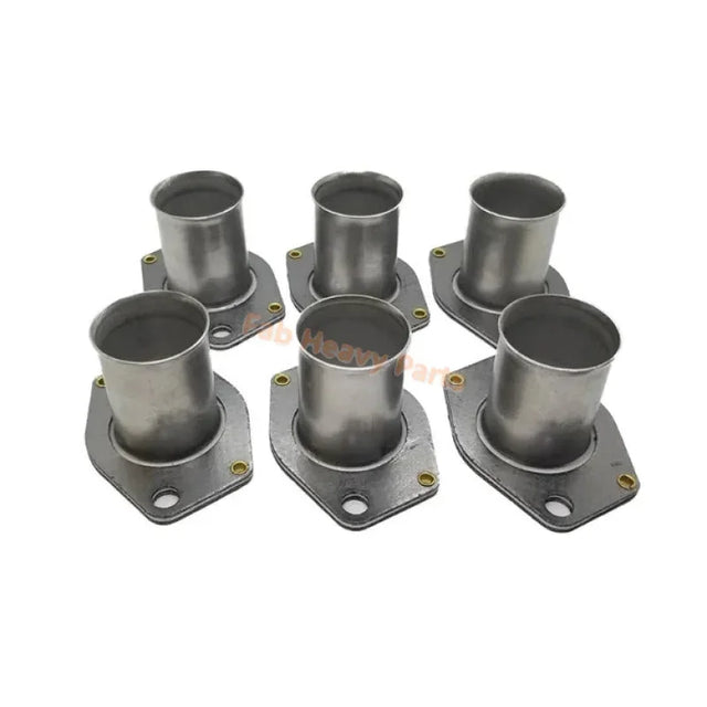 6 PCS Uitlaatspruitstuk Mouw 281-8261 2818261 Past voor Caterpillar CAT Motor C15 C18 3516C 3406E Graafmachine 395 390D 365C 385C