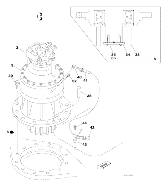 Swing Reduction KTC0185 KTC10240R Fits For Case CX460 CX470B