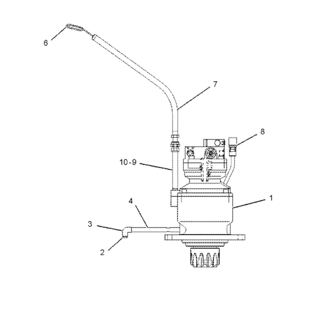 Swing Motor Assembly Met Swing Reductie 1994585 199-4585 Past Voor Caterpillar E308C 308C 308D