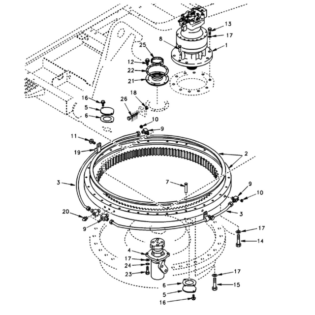 Swing Reduction VOE14501683 VOE 14501683 SA7118-23101 Fits For Volvo EC140 EW130