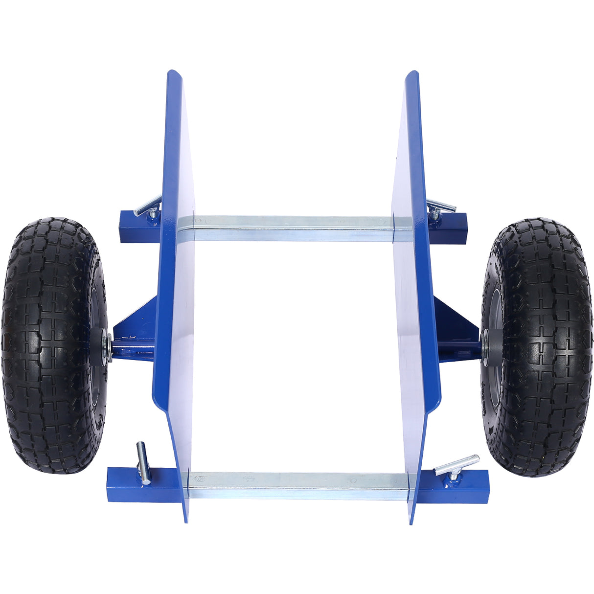 600lb Panel Dolly 10in Pneumatic Wheels Blue