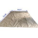 UV Protection Shade Canopy Weather Resistant Sand Beach Tent Camping Sun Shelter Portable Outdoor Windproof Pop Up Khaki