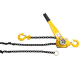 Lever Chain Hoist 1 1/2 Ton 3300LBS Capacity 5 FT Come Along with Heavy Duty Hooks Ratchet Lever Block Lift Puller