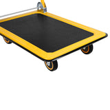 Gumagalaw na Platform Hand Truck Tahanan Malaking Natitiklop na Push Cart Dolly 330 lbs Kapasidad Mabigat na Tungkulin Space Saving Collapsible Swivel Push Handle Flat Bed Wagon