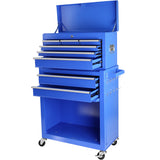 Mechanic Detachable Malaking Rolling Tool Chest Cart na may Gulong 8 Drawers Lock Black Liner para sa Garage Warehouse Workshop