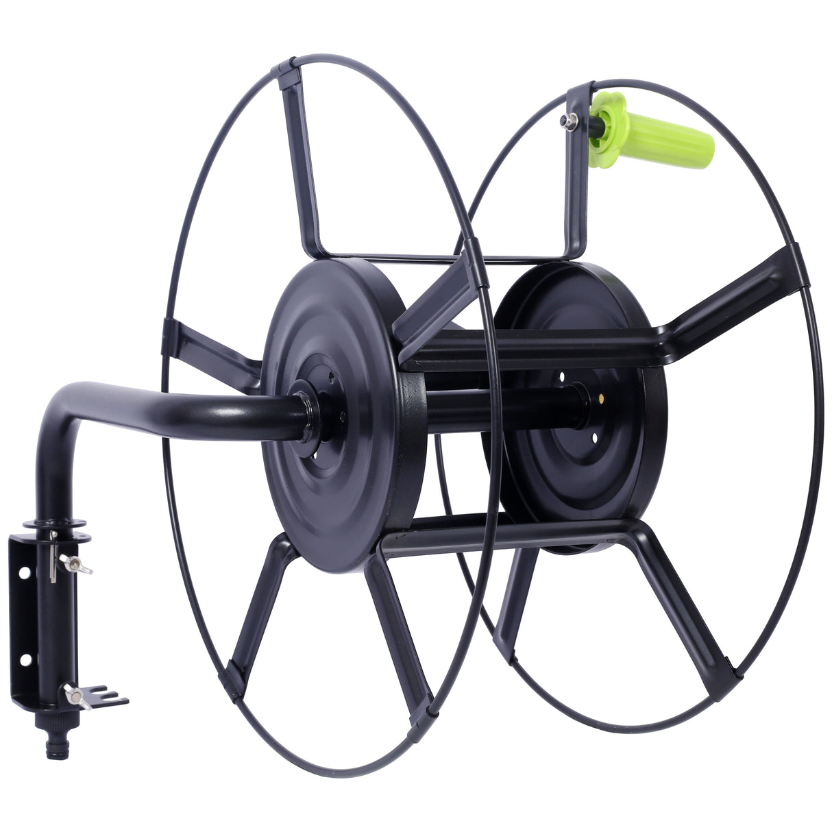 Swivel Hose Reel Wall Mount 180 Degree Pivot Hanger Great for Storage Holder for Garden Heavy Duty Steel