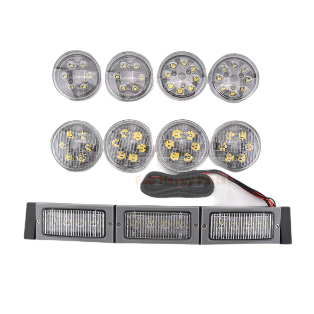 228W 12V 24V LED Front Hood Light Conversion Kit Fits for John Deere Tractor 4050 4250 4450 4055 4255 4455