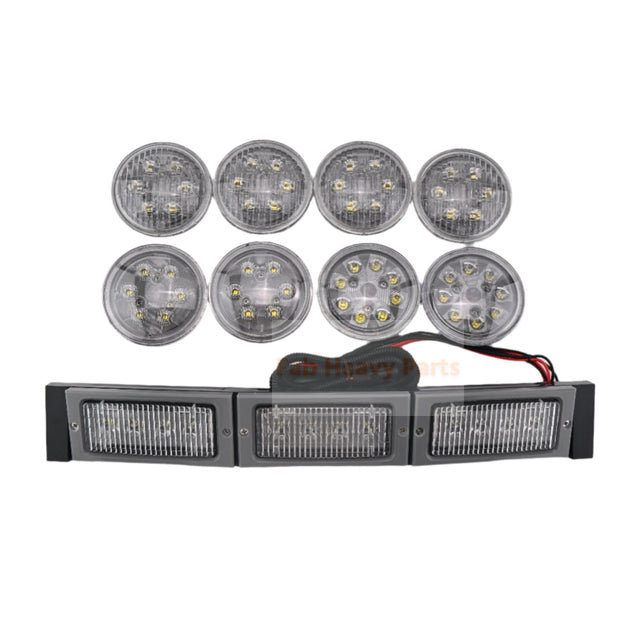 228W 12V 24V LED Front Hood Light Conversion Kit Fits for John Deere Tractor 4050 4250 4450 4055 4255 4455