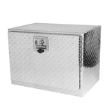 Caja de herramientas chapada en rayas de aluminio de 24 pulgadas, caja para camioneta, camioneta, remolque, organizador de almacenamiento cuadrado impermeable con cerradura y llaves de 24 pulgadas (24,2 x 17,1 x 17,9 pulgadas)