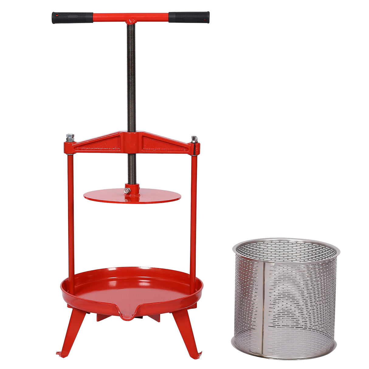 Fruit Wine Press and Crusher 100% Nature Apple Grape Berries Crusher Manual Juice Maker for Kitchen