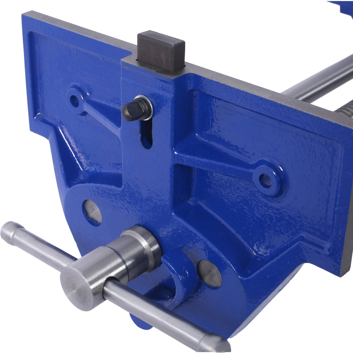 Rapid Action Woodworking Vise Quick Release Lever for Adjustments 10.5 Inch Jaw Width Made with Heavy-Duty Cast Iron--Blue