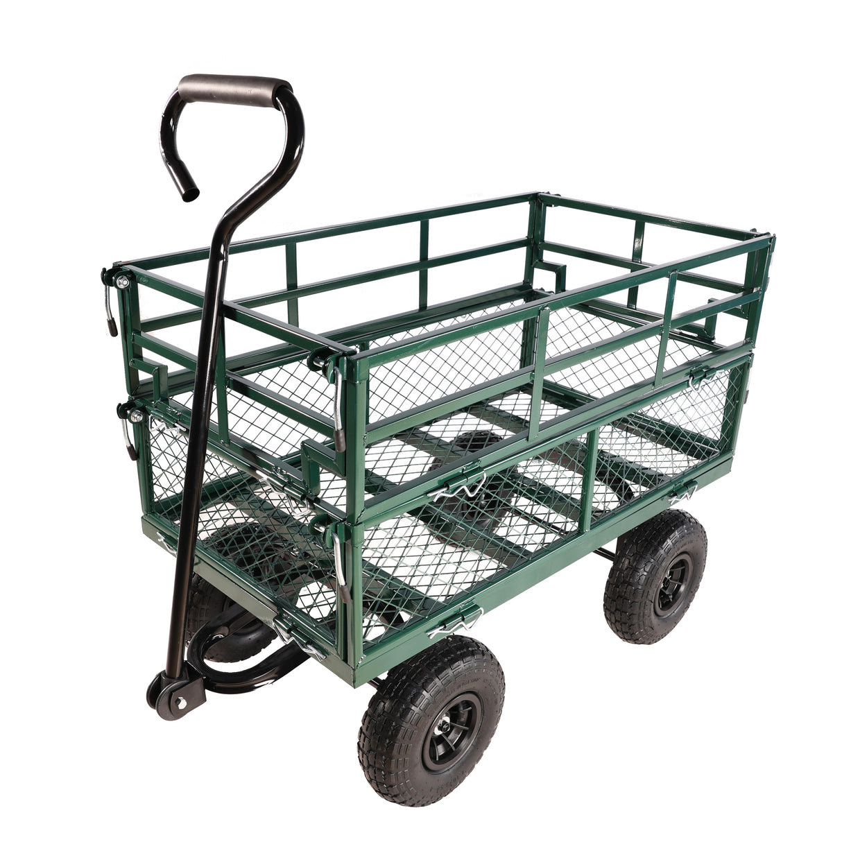 Wagon Cart Garden Trucks Transport Firewood Green