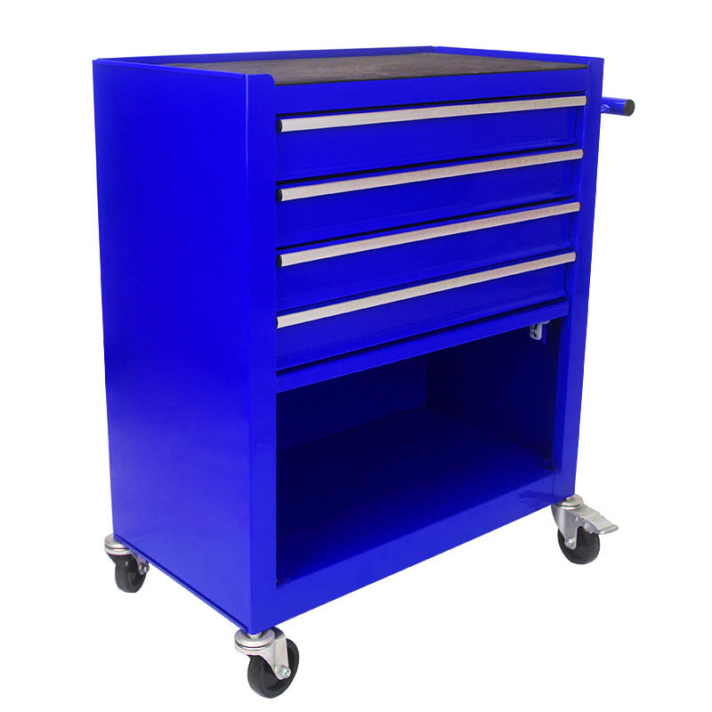 4 Drawers Multifunctional Tool Cart with Wheels Blue