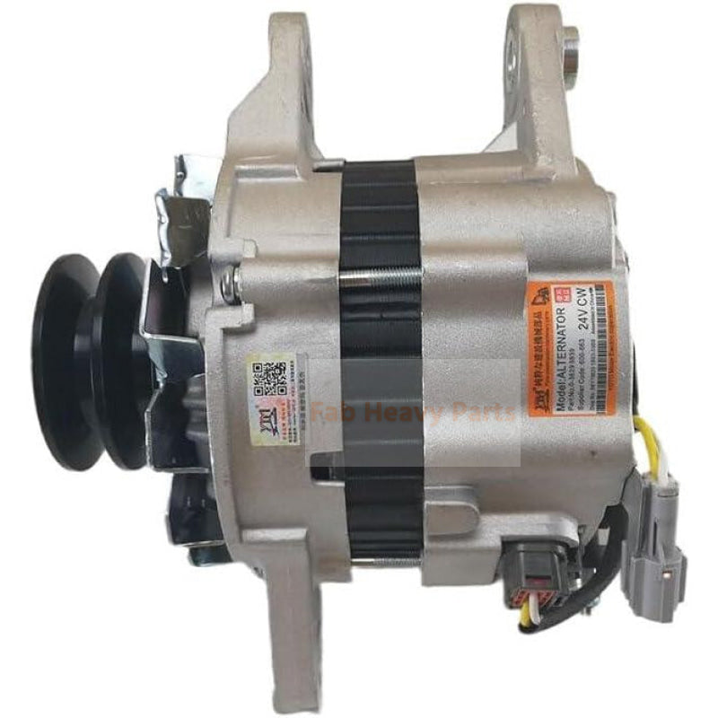 Conjunto de alternador de 24V 50A 8983413970 compatible con motor diésel Isuzu 6HK1 6WG1 6BG1