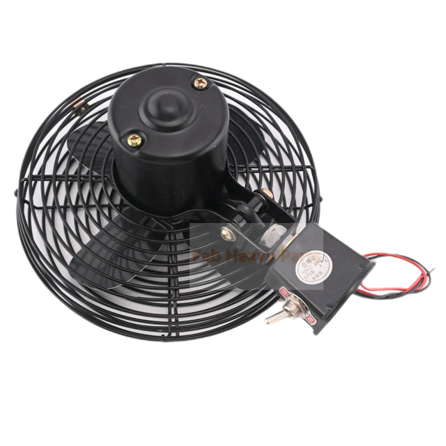 24V 8 Inch Cab Fan Air Circulating Fan for Excavator Loader Backhoe Tractor