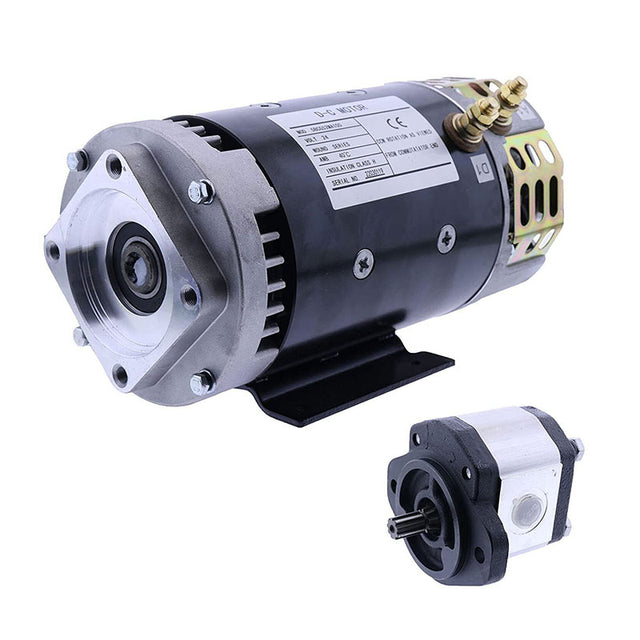 24-V-Elektromotor 40844GT und Hydraulikpumpe 96193GT. Passend für Genie GS-1530 GS-2032 GS-2046 GS-3232 GS-4655