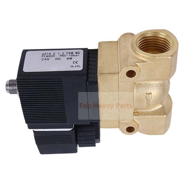 Válvula solenoide 24V G1/2 1089035161 compatible con compresor de aire Atlas Copco