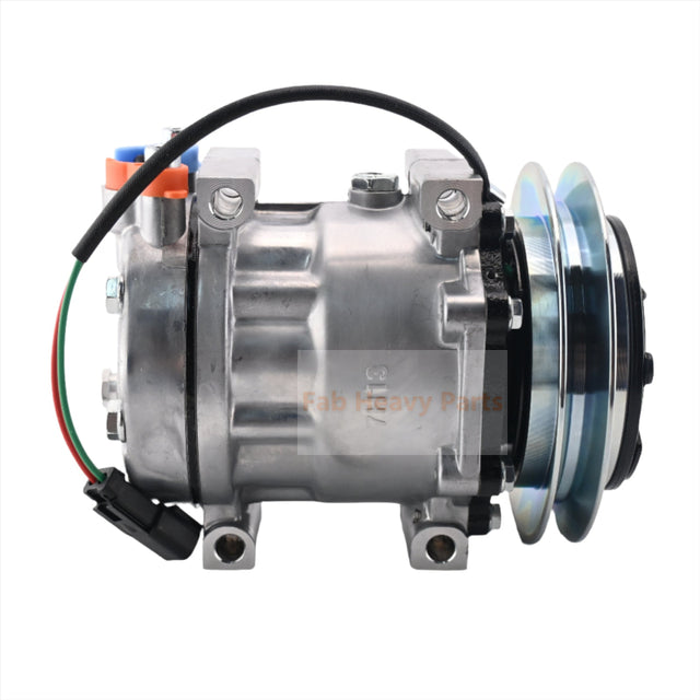 24V SD7H13 A/C Compressor LC91V00001F1 Past voor Kobelco Graafmachine SK160LC SK200-6 SK210LC SK250LC SK290LC SK330LC SK480LC