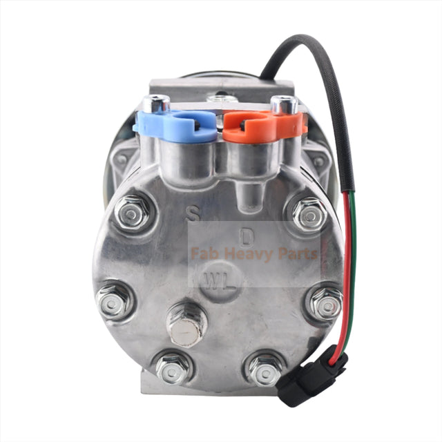 24V SD7H13 A/C Compressor LC91V00001F1 Past voor Kobelco Graafmachine SK160LC SK200-6 SK210LC SK250LC SK290LC SK330LC SK480LC