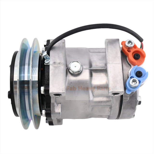 24V SD7H13 A/C Compressor LC91V00001F1 Past voor Kobelco Graafmachine SK160LC SK200-6 SK210LC SK250LC SK290LC SK330LC SK480LC