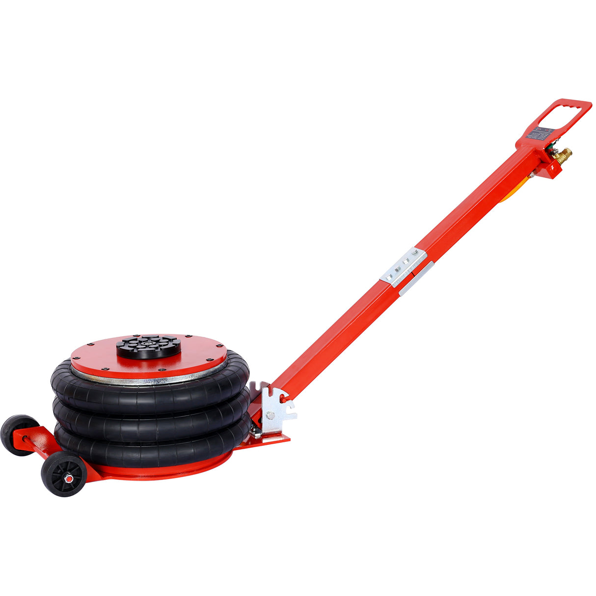 5T Triple Bag Air Jack Pneumatisch Heffen 16 inch Capaciteit 11000 lbs Gemakkelijk inklapbaar Terrein Rood