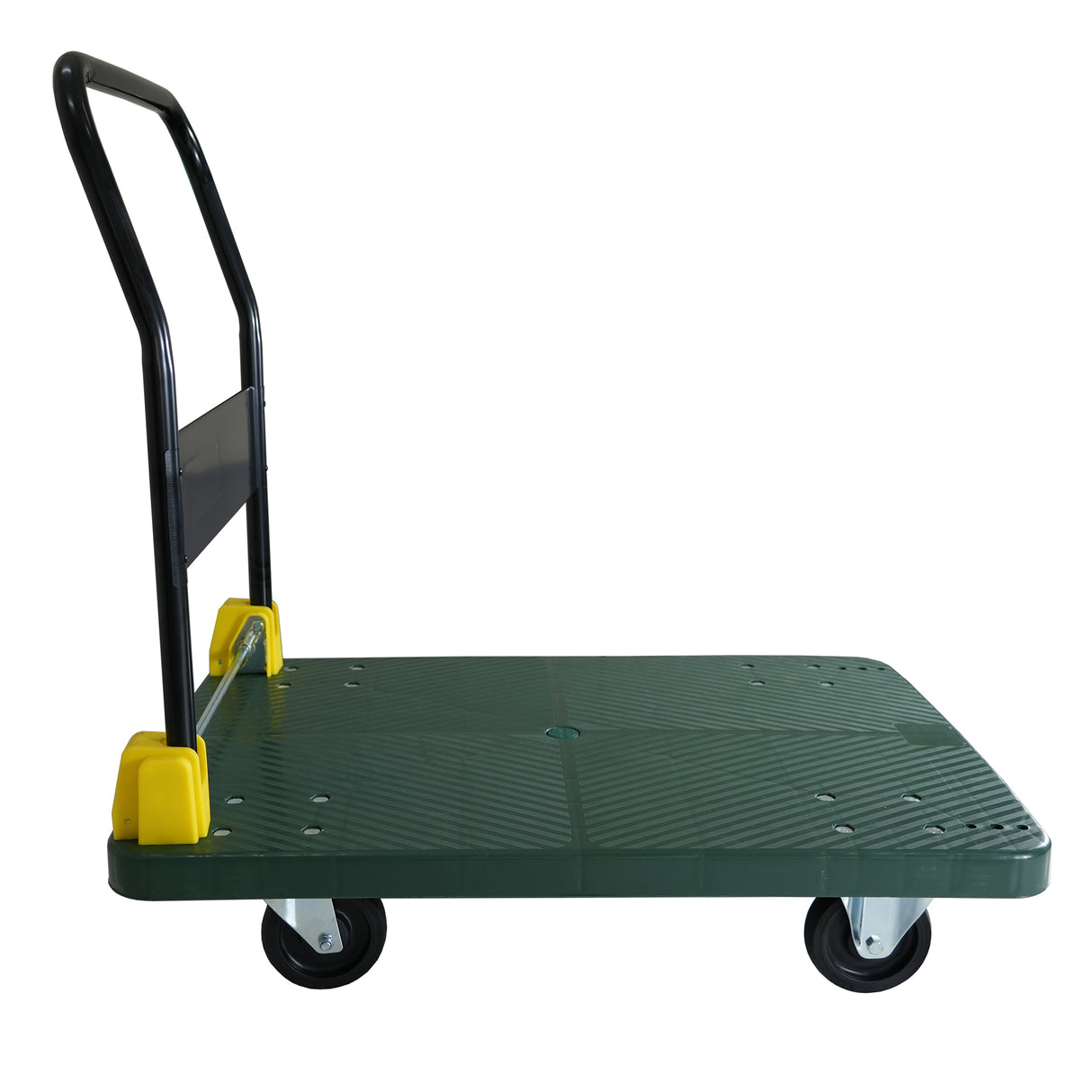 Natitiklop na Platform Push Hand Truck Cart 880 lbs. Kapasidad ng Timbang--Berde