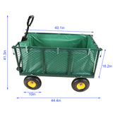 Garden Flower Cart Transport Firewood Green Cloth Bag