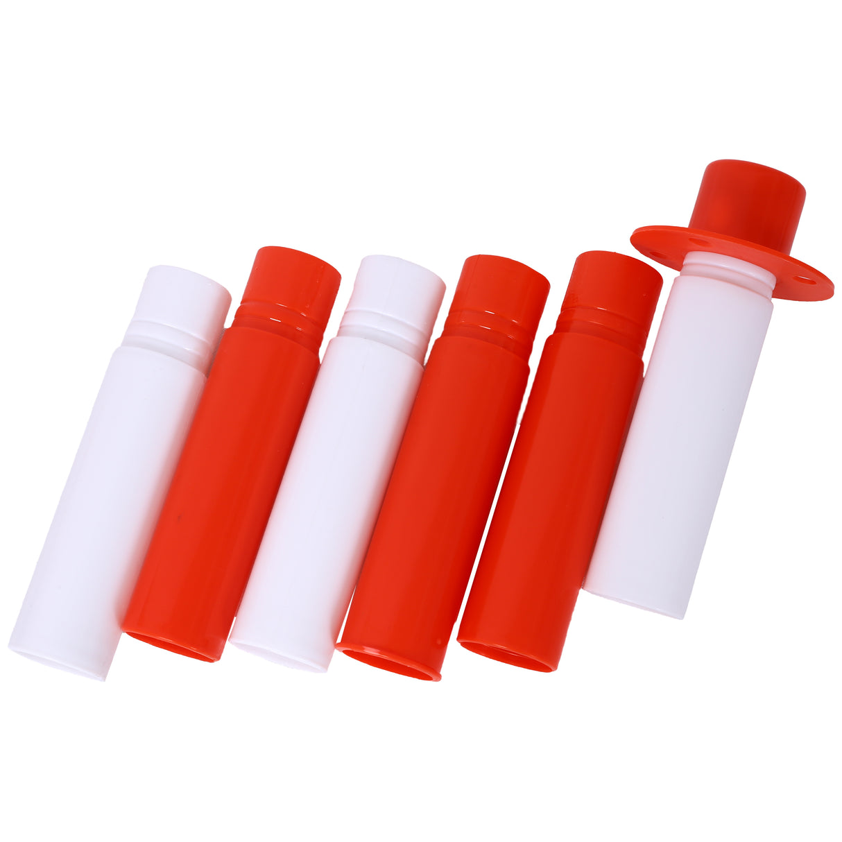 Lot de 12 cônes de délinéation de la circulation avec base rechargeable, barrière de sécurité réglable avec chaîne en plastique de 1,5 m, poteau de contrôle des foules extérieur et intérieur pour le contrôle et l'avertissement - Blanc + Rouge