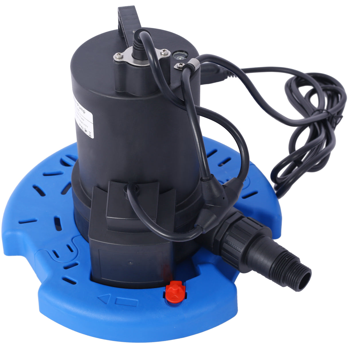 1/4 HP automatische zwembadafdekkingspomp 120 V dompelpomp met 3/4 terugslagklepadapter 1850 GPH waterverwijdering voor zwembad-bubbelbaden, daken, waterbedden en meer