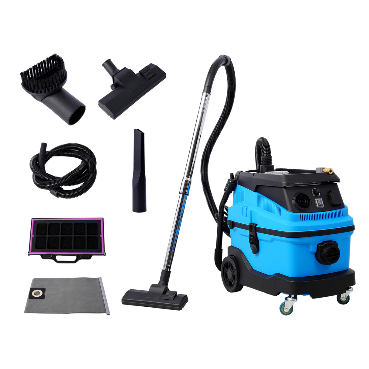 Wet Dry Blow Vacuum 3 in 1 Shop Vacuum Cleaner for Garage Home Workshop Hard Floor Pet Hair 8 Gallon Large Capacity 6 Peak Hp 1200W