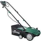 Garden Scarifier 2-in-1 13INCH Dethatcher Scarifier 12 Amp Electric Lawn Dethatcher na Matatanggal na Collection Bag na Napakalaki 31.7QT