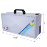 Portable Airbrush Spray Booth Kit Paint for Models Includes 3 Led Lights 4 Airbrush Holders and 1 Paint Holder for Crafts Airbrushing Cake Decorations