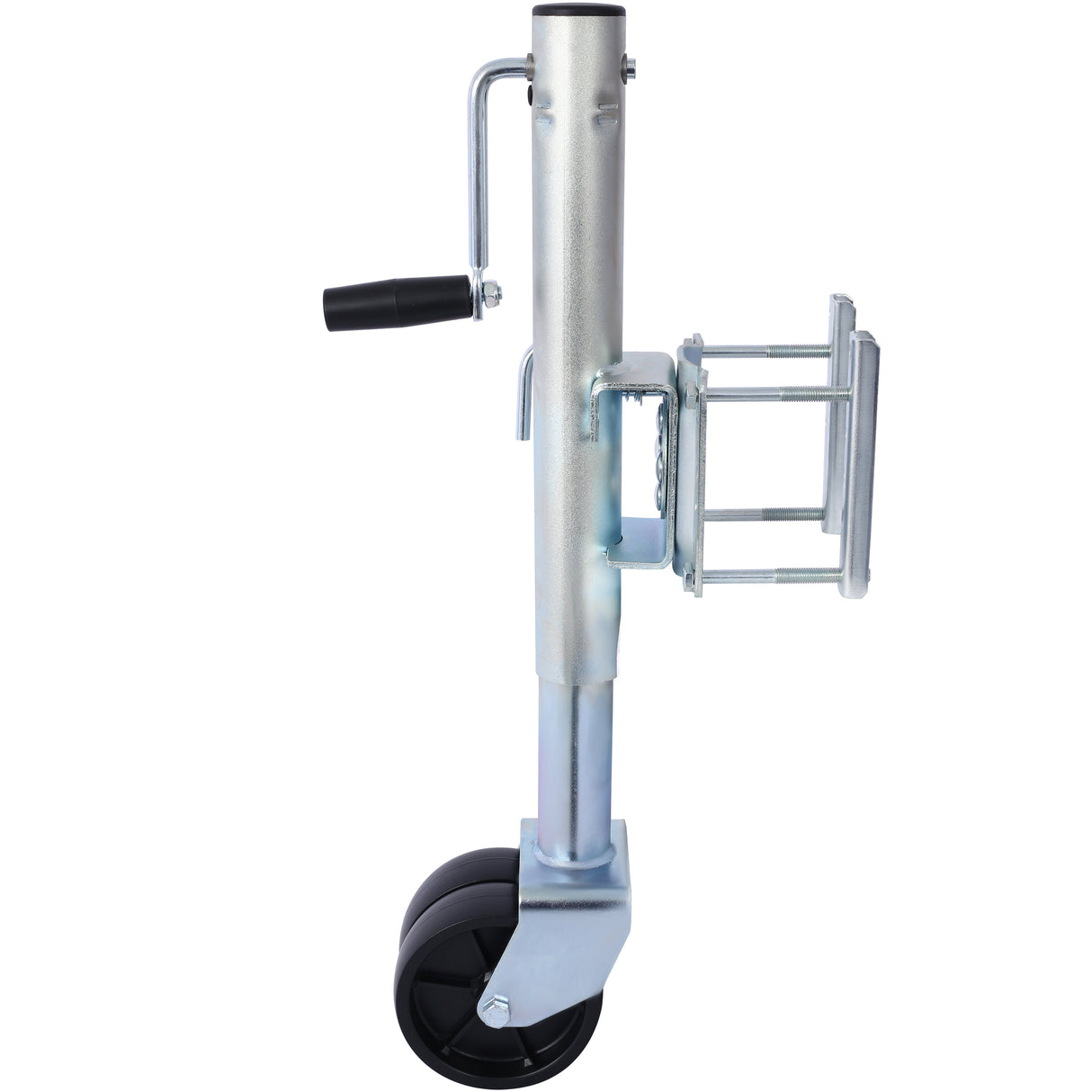 1500lbs Trailer Jack with Double Wheel Adjustable 12" Lift Travel Boat On for Boat RV Utility Swivel Tongue Towing