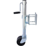 1500lbs Trailer Jack with Double Wheel Adjustable 12" Lift Travel Boat On for Boat RV Utility Swivel Tongue Towing