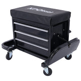 350 Pound Capacity Garage Glider Rolling Tool Chest Seat