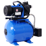 1.6HP Shallow Well Pump with Pressure Tank Garden Water Irrigation Automatic Booster Pump for Home Garden Lawn Farm