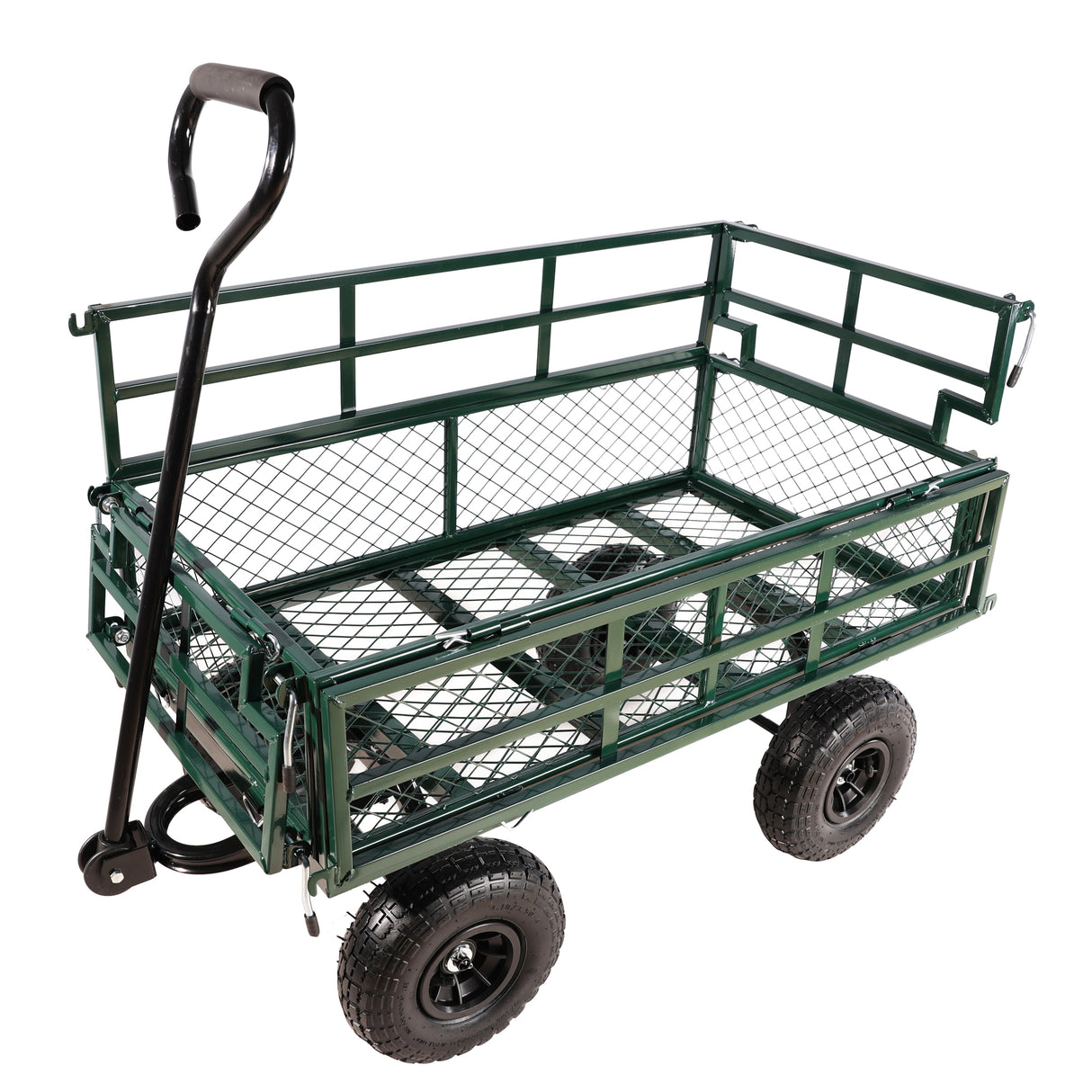 Wagon Cart Garden Trucks Transport Firewood Green