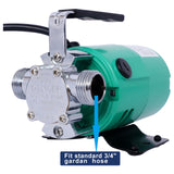 Water Transfer Pump 115V 330 Gallon Per Hour Portable Electric Utility with ON/OFF Switch and 6' Water Hose Kit Remove Water From Garden Hot Tub Pool Aquariums and More