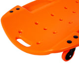 Plastic Creeper 48 Inch Blow Molded Ergonomic HDPE Body with Padded Headrest & Dual Tool Trays 440 Lbs Capacity Orange