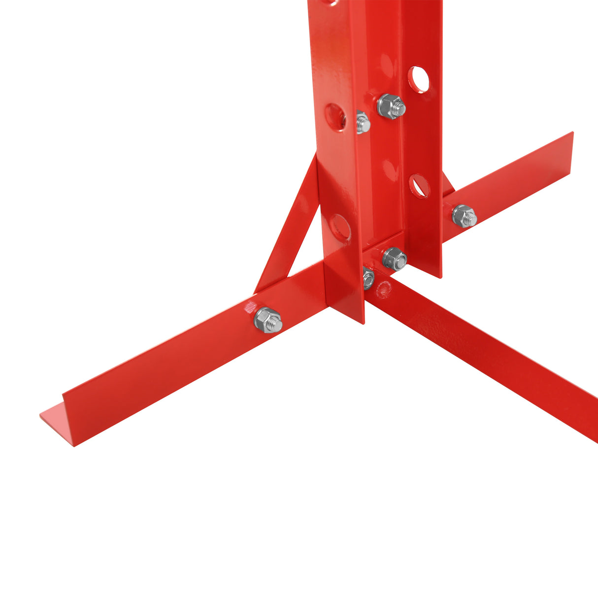 20 Ton Hydraulic Shop Floor Press Steel H-Frame Adjustable Working Table Stand Jack para sa Mga Gear at Bearing na Pula