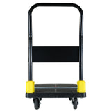 Natitiklop na Platform Push Hand Truck Cart 880 lbs. Kapasidad ng Timbang--Itim