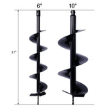 6IN+10IN Schneckenbohrer 3/4" Schaft Schneckenbohrer Ersatzbits Erde