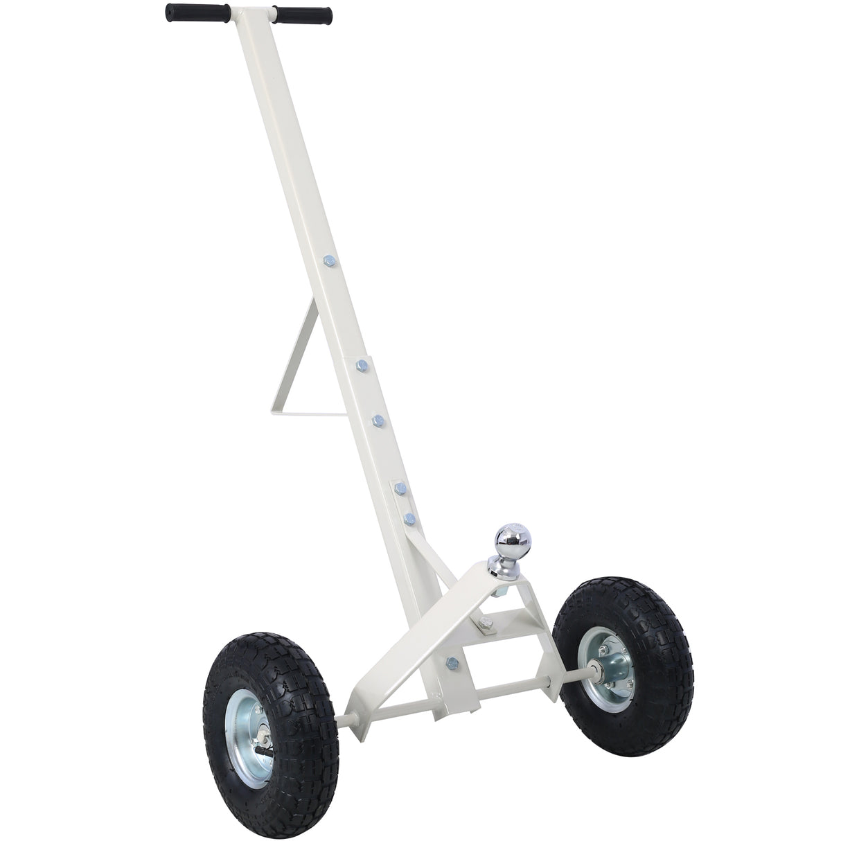 Trailer Dolly with Pneumatic Tires 600 Lb. Maximum Capacity--Gray