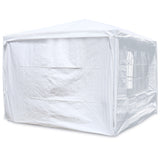 10'x10' Party Tent Outdoor Heavy Duty Gazebo Wedding Canopy + 4 Removable Walls White