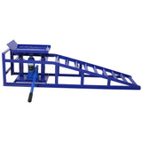 Auto Car Truck Service Ramps Lifts Garage Hydraulic Black 5 Ton Automotive Repair Frame (2 Pack) Blue