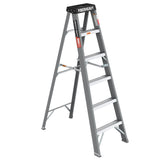 Fibreglass Step Ladder 6-foot 250lbs--Gray